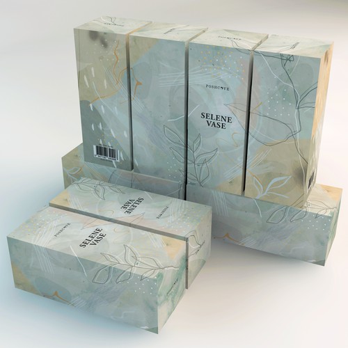 Design a home decor box packaging that is simple, elegant and timeless.