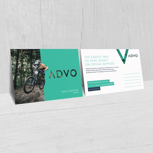 Modern simplistic marketing direct mail post card