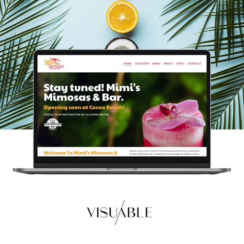 Squarespace Website for a Beachside Drink Lounge