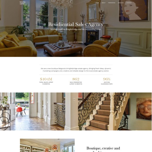 Website design for Modern Real Estate Agency