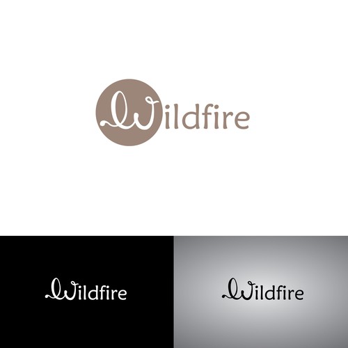Logo concept for wildfire