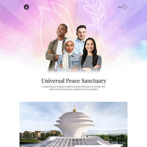 Redesign of Universal Peace Sanctuary's website