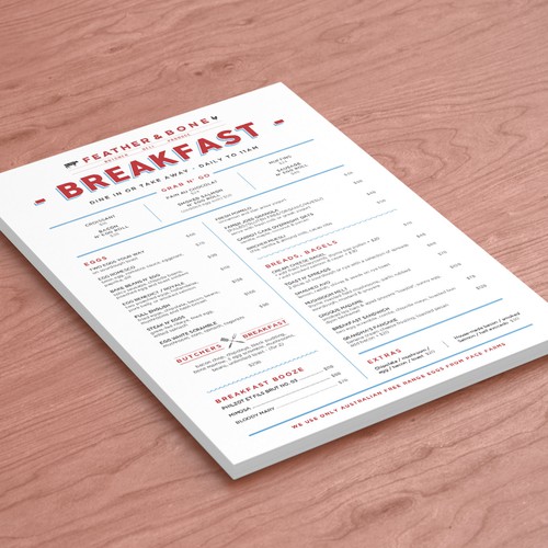 Breakfast Menu Design