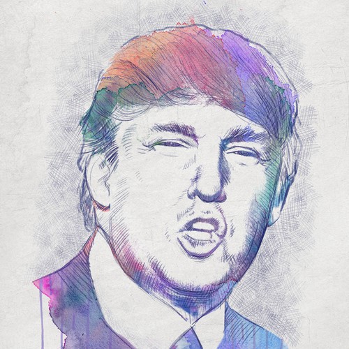 Illustration of Donald Trump