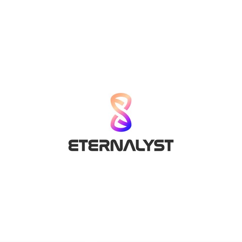 Neat ambigram eternity-hourglass logo for Eternalyst