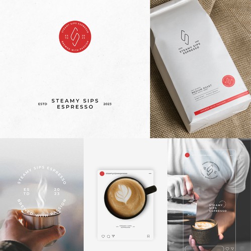 Steamy Sips Espresso - identity design