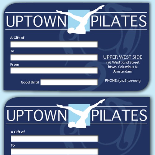 Uptown Pilates Card