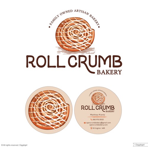 Cinnamon Roll timeless Logo