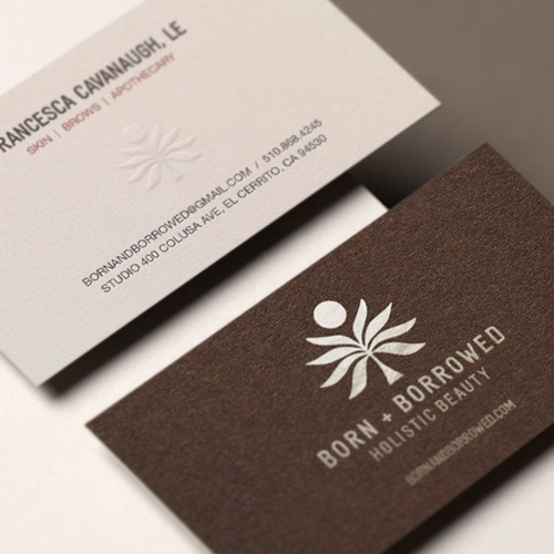 business cards on colorplan paper