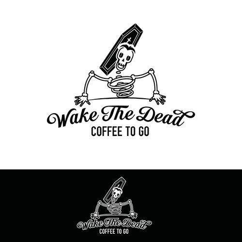 Logo concept for coffee to go