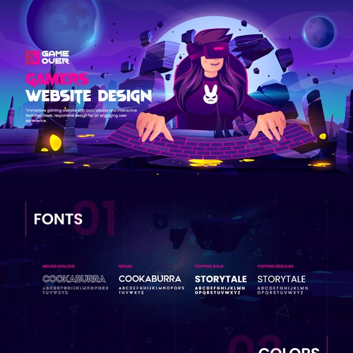 Gamers Website Design