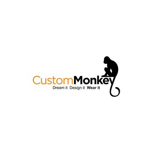 Design for Custom Monkey T-shirt Site