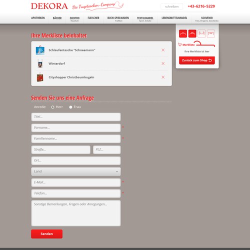 Website design