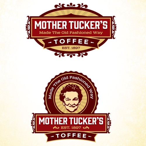 Create a logo equal to the unsurpassed quality of Mother Tucker's Toffee.