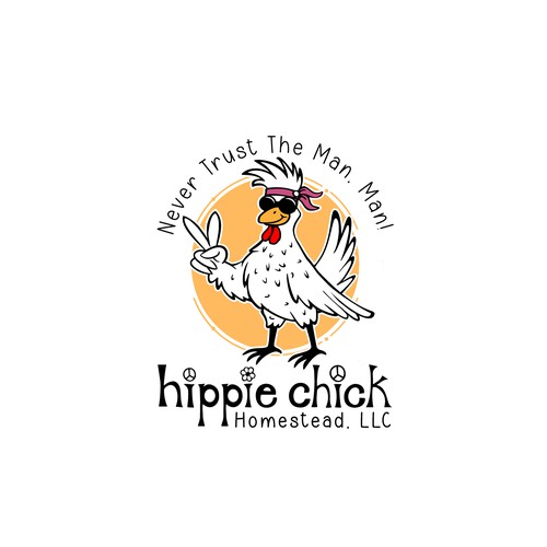 FUNNY ROOSTER CHICKEN LOGO