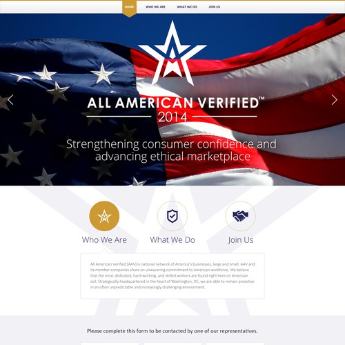 Create a Winner Website for a National Brand