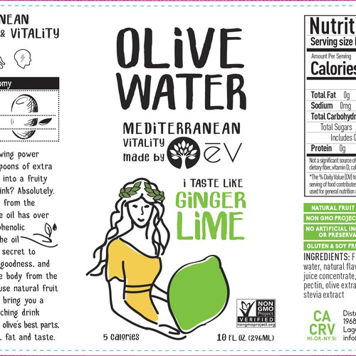 Label for a new healthy drink