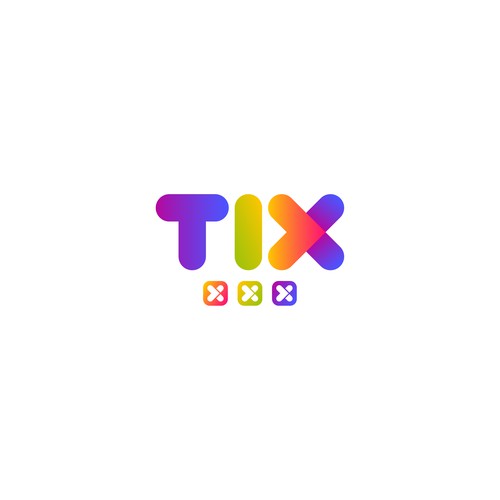 Bold concept logo of TIX