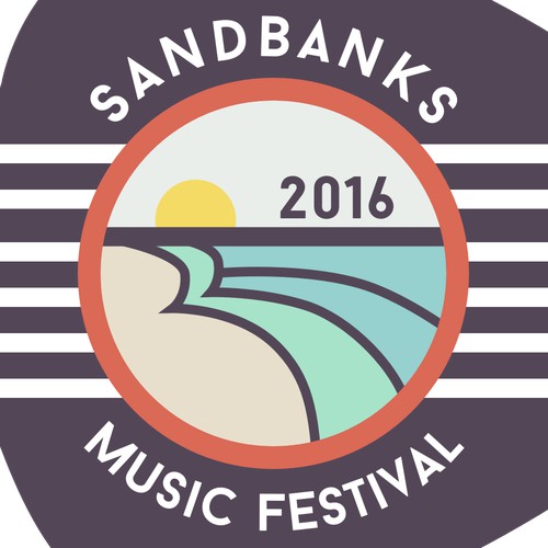 Family-friendly Logo: Sandbanks Music Festival