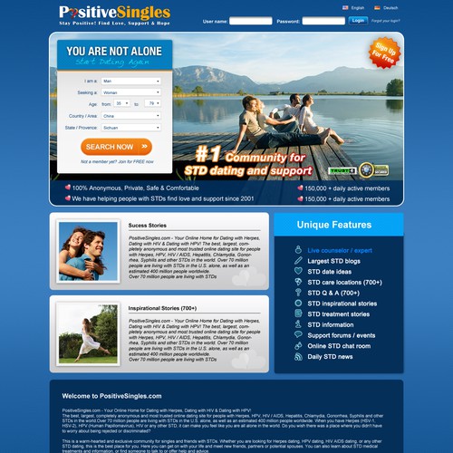 Help PositiveSingles with a new website design
