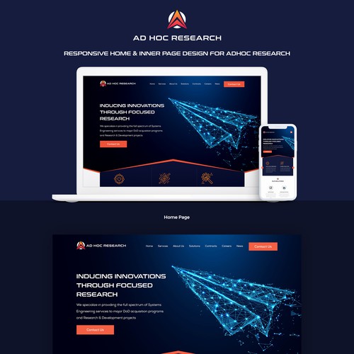 Adhoc research website design