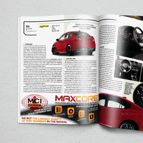 Ad for a magazine (motor parts company)