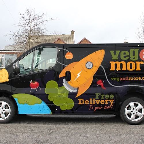 Veg & More needs an eye catching design for their van!  LARGE GUARANTEED PRIZE MONEY. Get creative!!