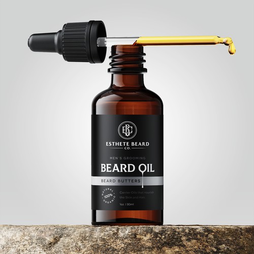 Beard Oil Label Design