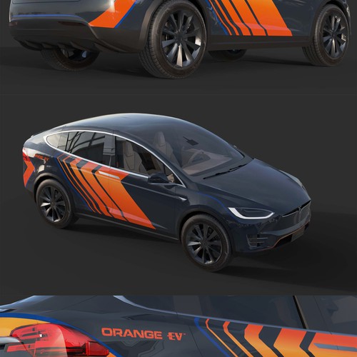 Car wrap - Tesla