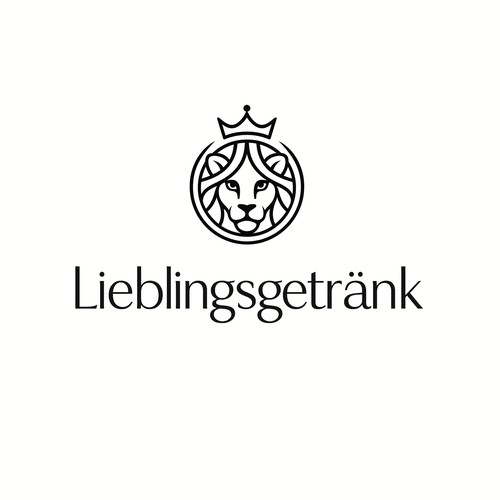 Café Logo with a female Lion head - Clean and modern