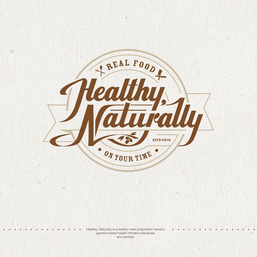 Logo for Healthy, Naturally - a "real food" meal prep company