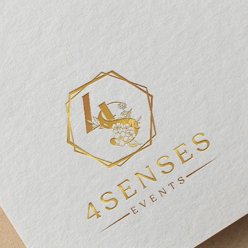 Logo concept for 4Senses Events 