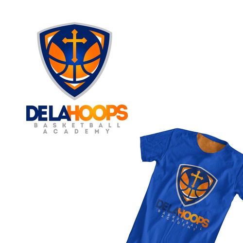 Create the next logo for De La Hoops Basketball Academy