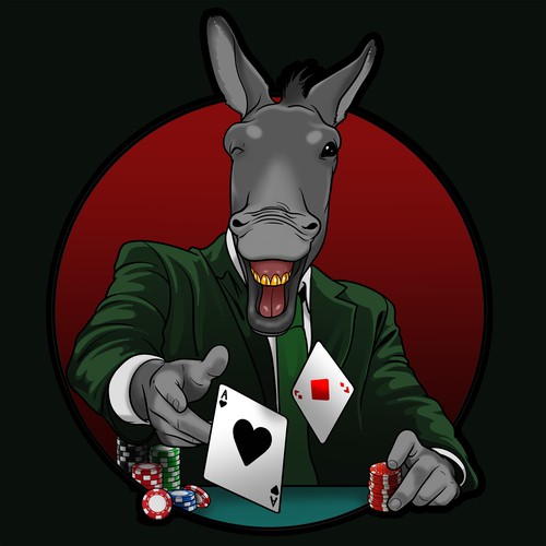 Donkey playing poker