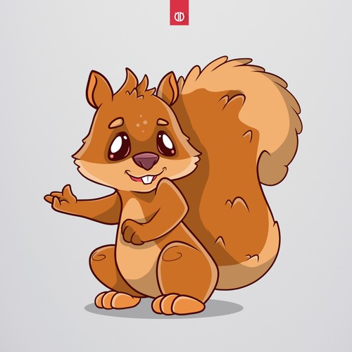 squirrel mascot design