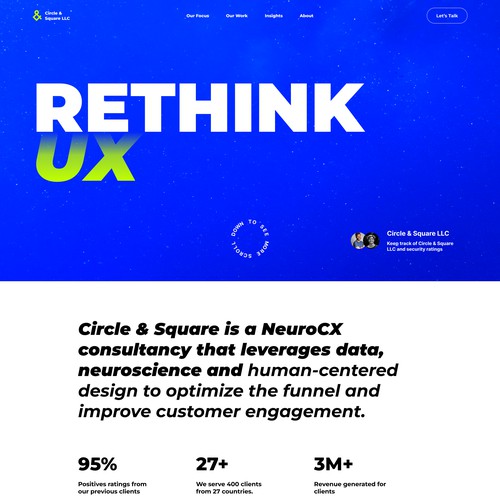 Circle & Square - UI UX Design