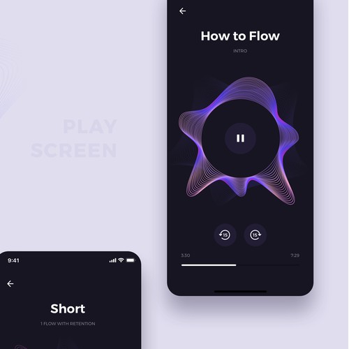Concept for an App with breathing exercises