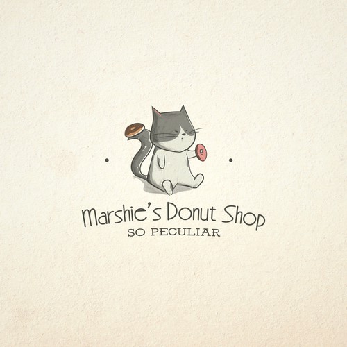Cute character for a donut shop