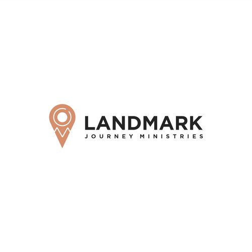 LANDMARK Journey Ministries logo design