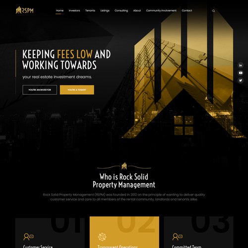 Design a Lux Property Management Website that WOWs Investors