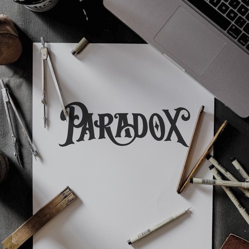 paradox hand lettering