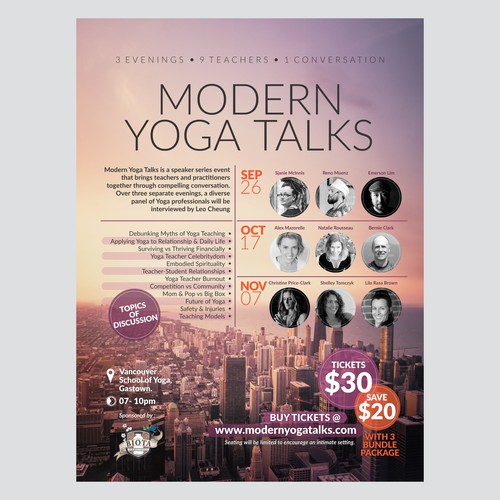 Poster for Yoga Seminar and Talkshow