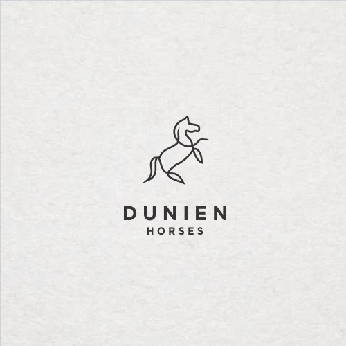 Bold Logo for Scandinavian horse stable in Dubai desert 