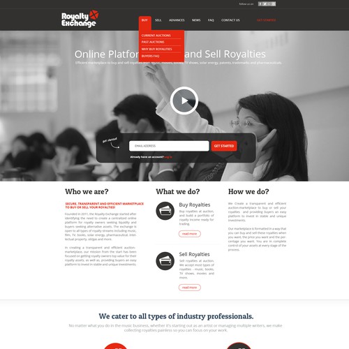 Full Website Design Makeover for Hot New Startup!  