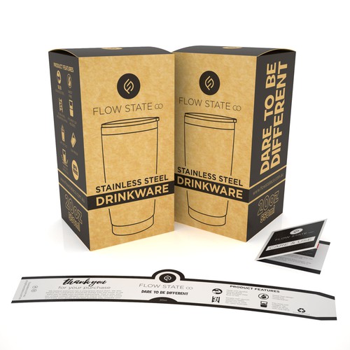 Packaging & box Insert for stainless steel drinkwares