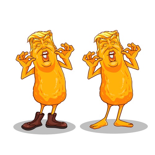 Trump Cheese Puff Illustration