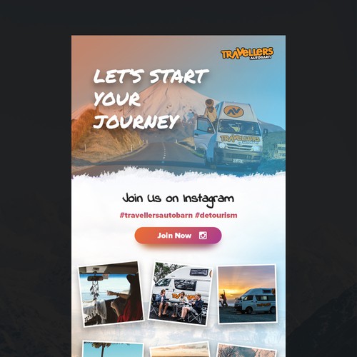 Email design for travel company