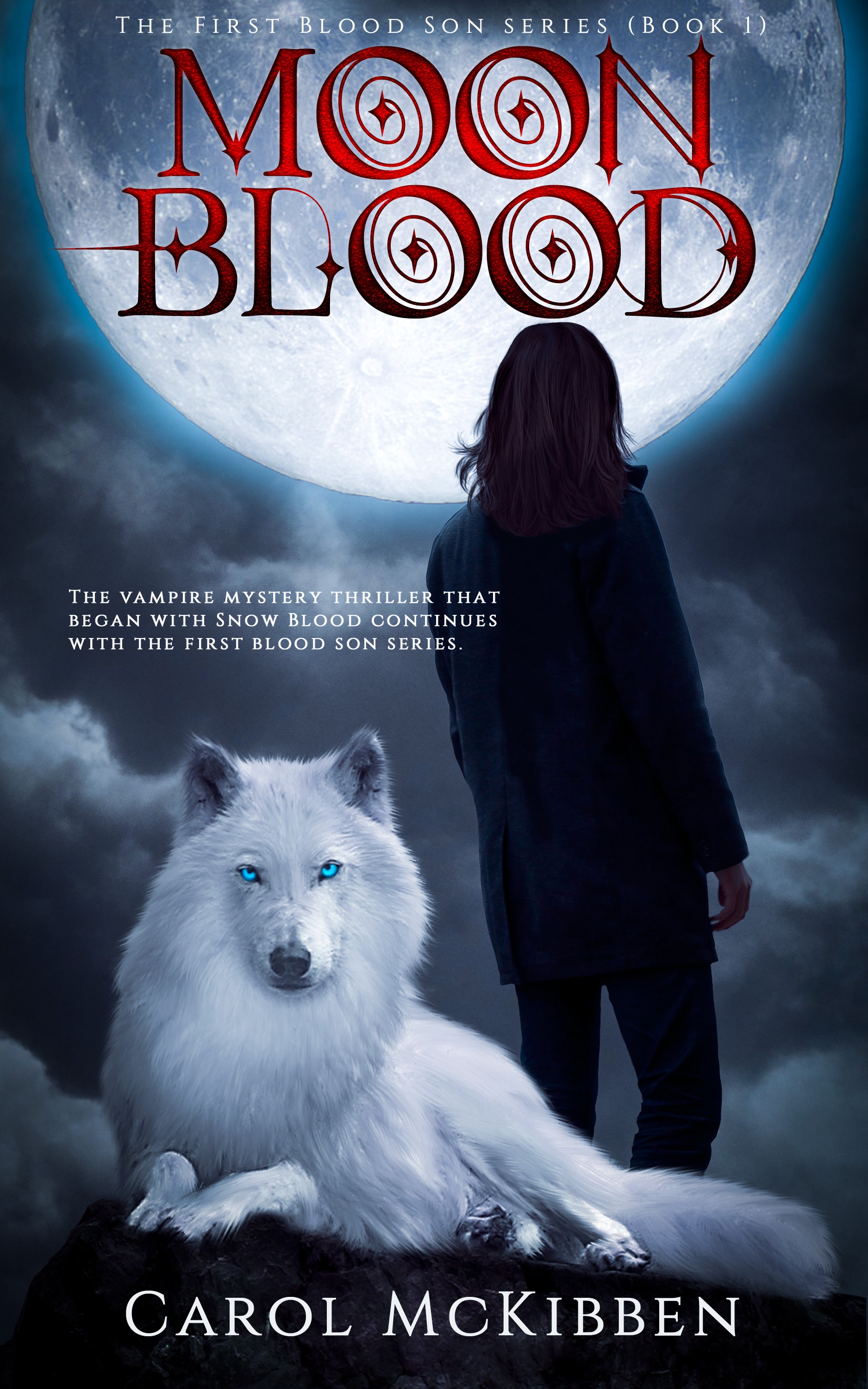 Moon Blood *Fantasy* *Thriller* the first cover for a new series!