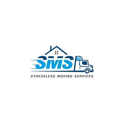 Logo design for 'Stressless Moving Services'