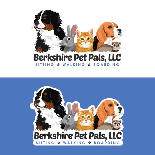Logo / Website header for Berkshire Pet Pals, LLC